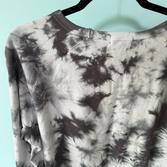 Modern Canvas Women's Cotton Gray Tie Dye Printer Soft Sweatshirt Size XL - Picture 7 of 7
